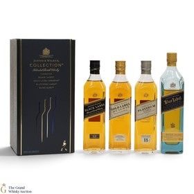 Johnnie Walker Collection Black Label 12 Gold Label Reserve Platinum Label 18 Blue Label 4 X 20cl
