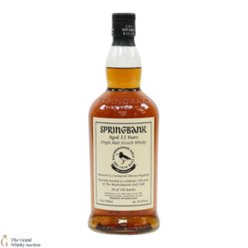 Springbank 11 Recharred Oloroso Hogshead The Machrihanish Golf Club 150th Anniversary 1 Of 192 Bottles