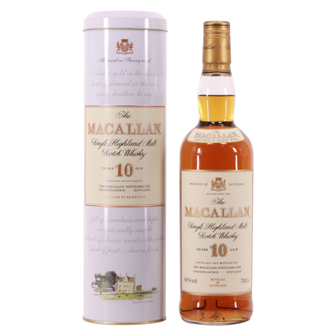 Macallan - 10 Year Old - Tin (1990's)
