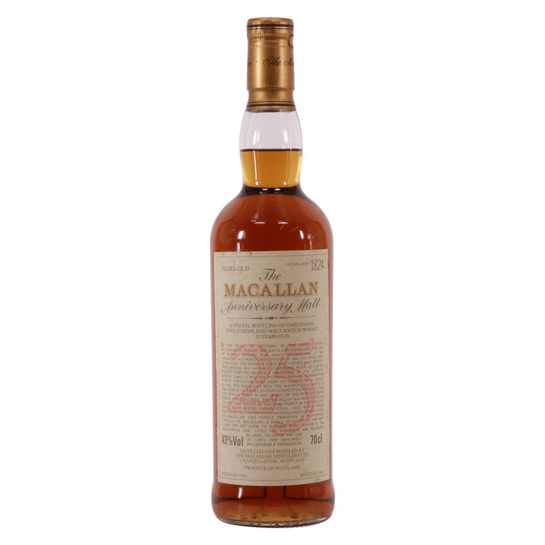 Macallan - 25 Year Old Anniversary Malt (1968)