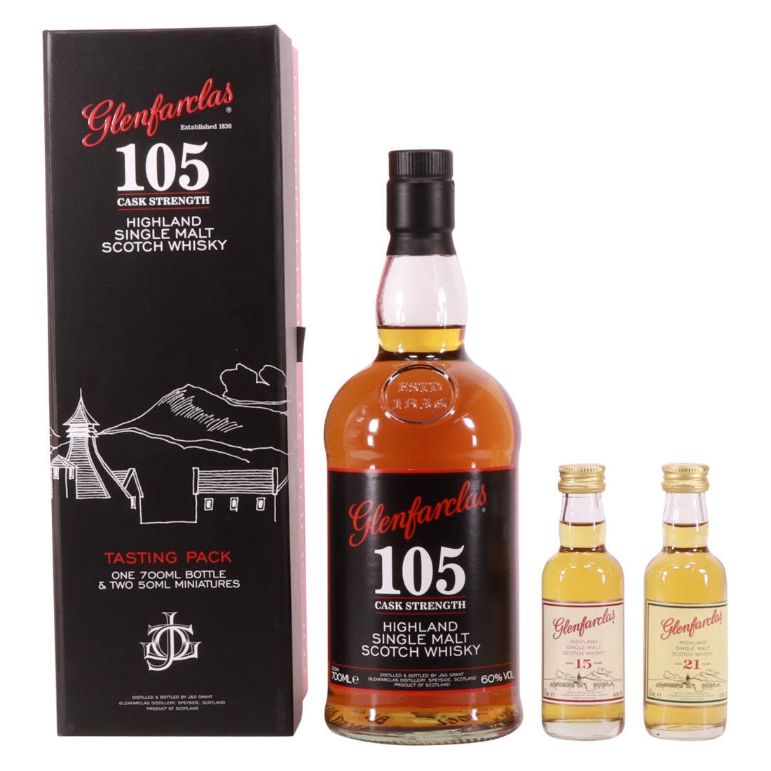 Glenfarclas - 105 Tasting Pack - 70cl + 2x5cl
