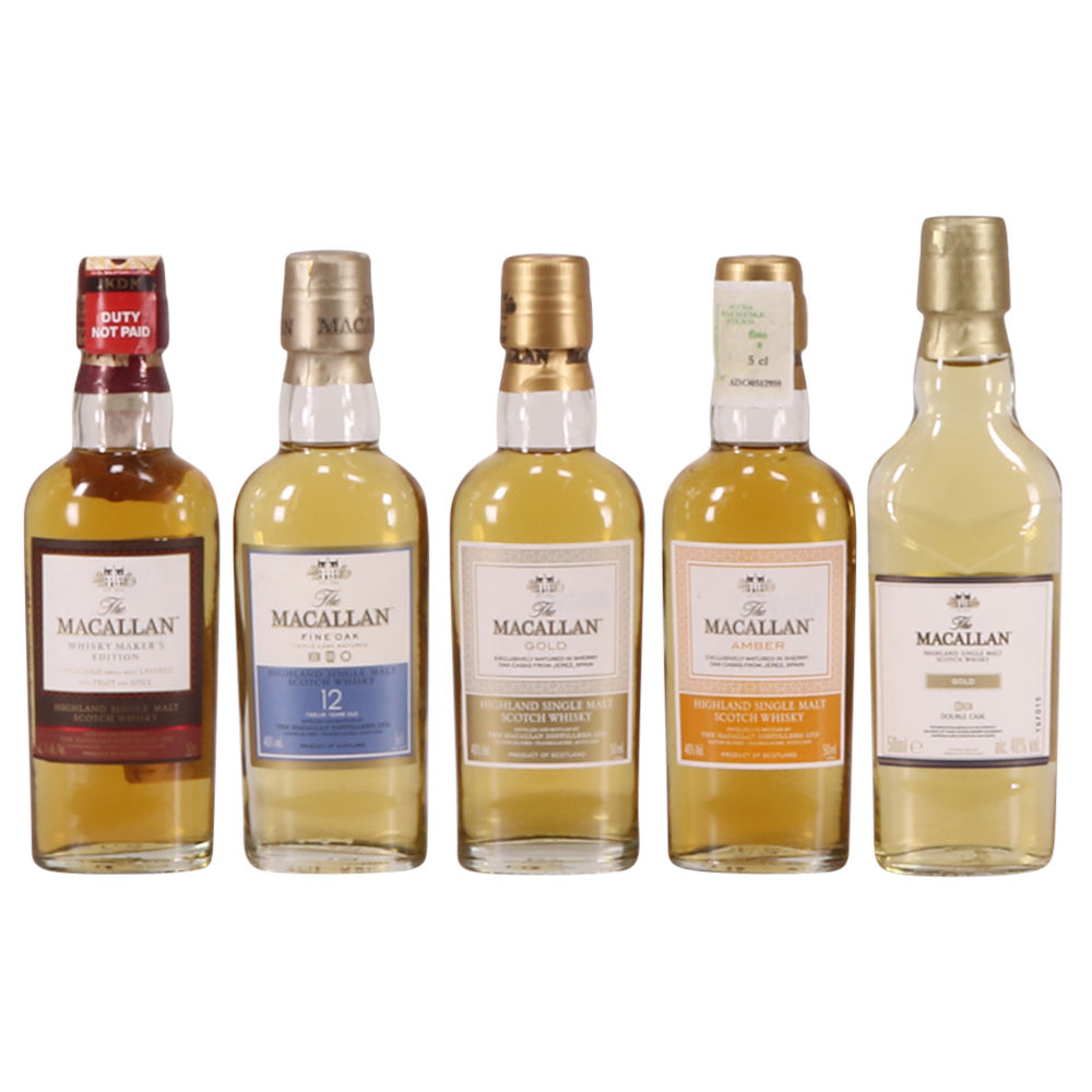 Macallan - 5 X Various 5cl Minis