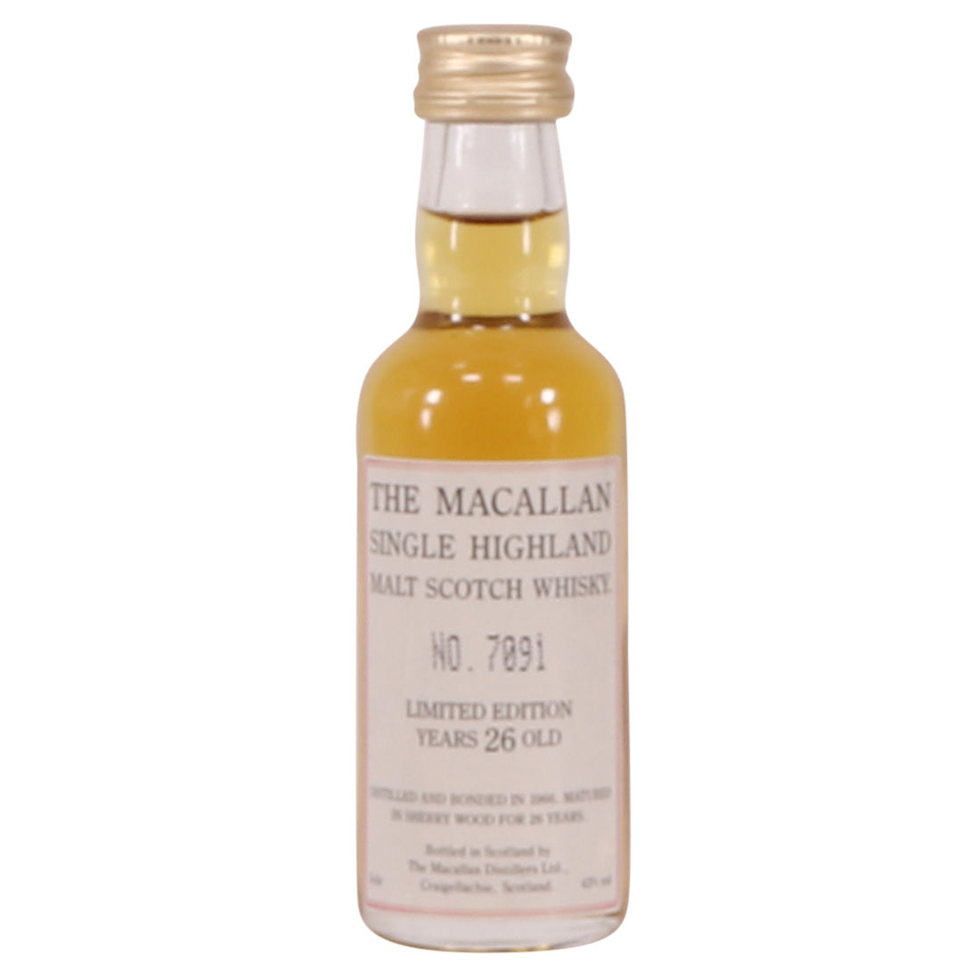 Macallan - Limited Edition 26 Year old 1966 - No 7091
