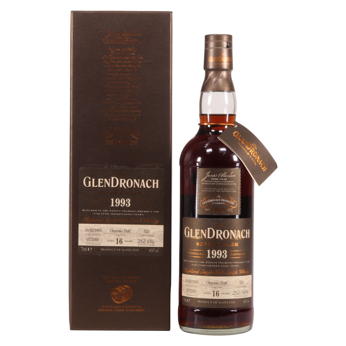 GlenDronach - 16 Years Old (1993) - Single Cask No.523