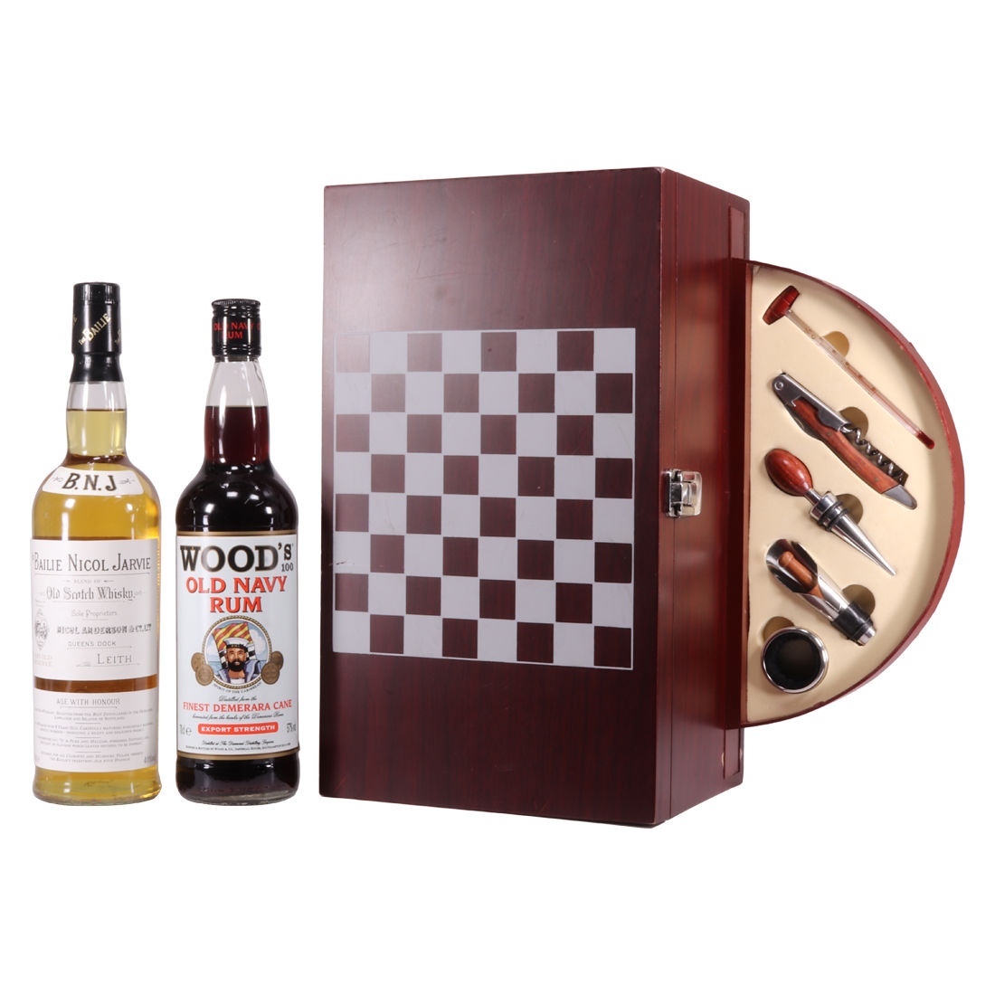 Chess Set - Bailie Nicol Jarvie & Wood's 100 Rum 