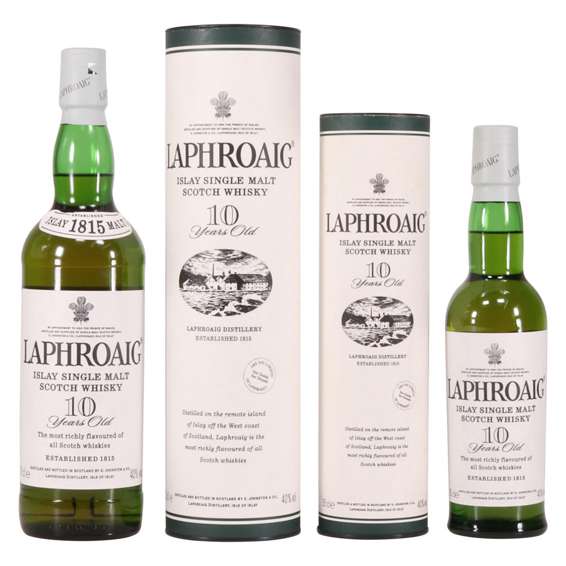 Laphroaig -  2 x 10 Year Old (70cl & 35cl)
