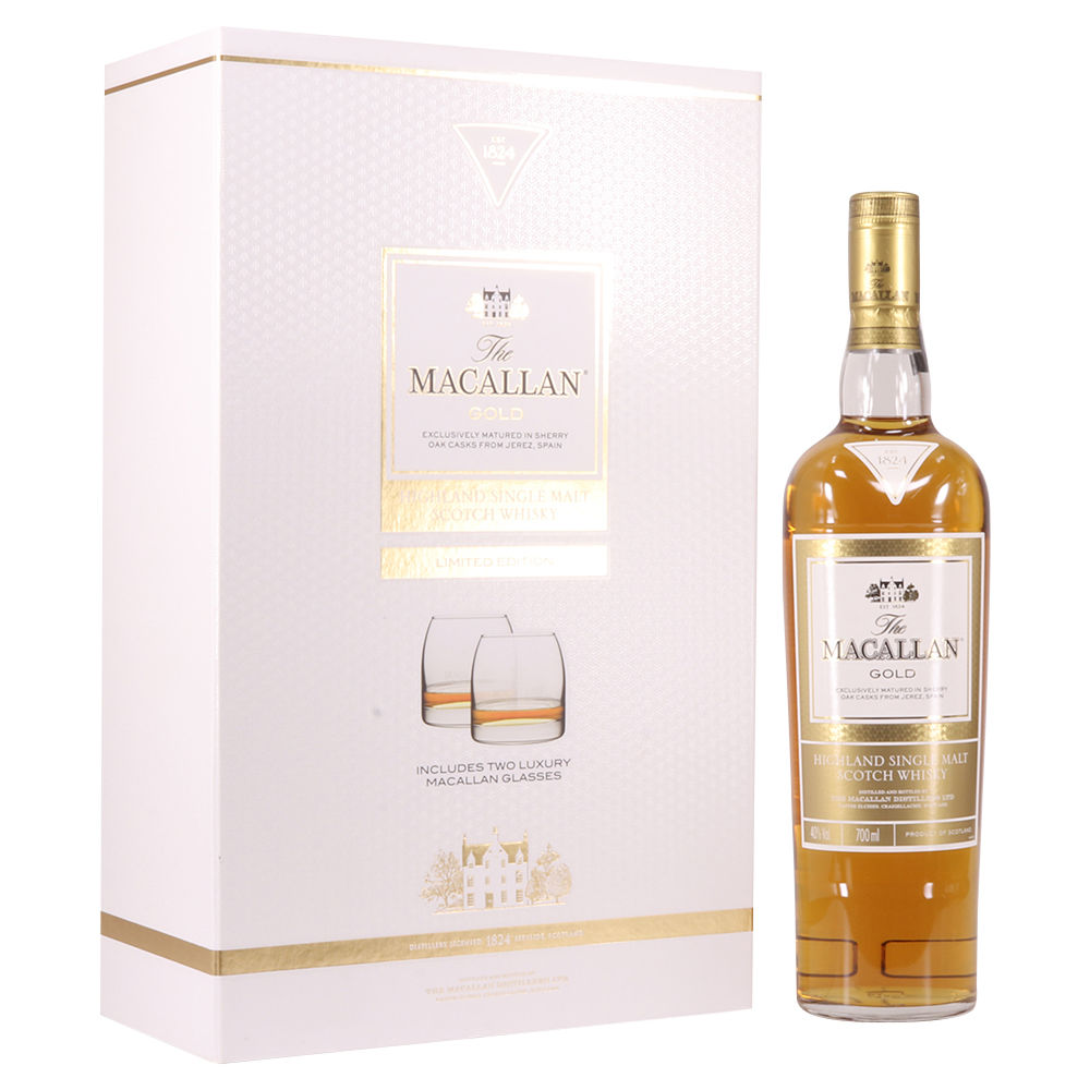 Macallan - The 1824 Series - Gold - Limited Edition with 2x Glasses