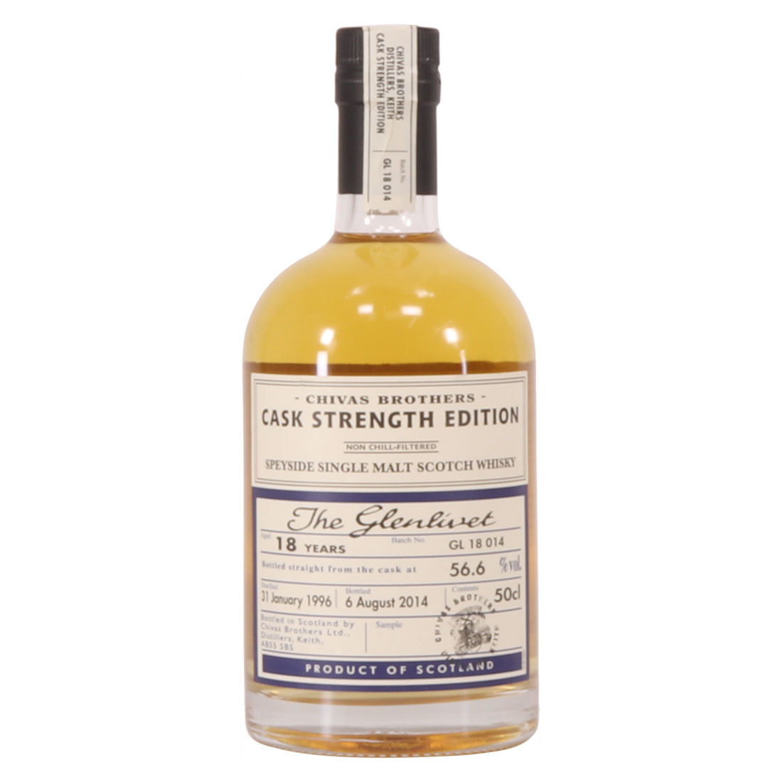 Glenlivet - 18 Year Old (1996) - Cask Strength - Chivas Brothers (50cl)