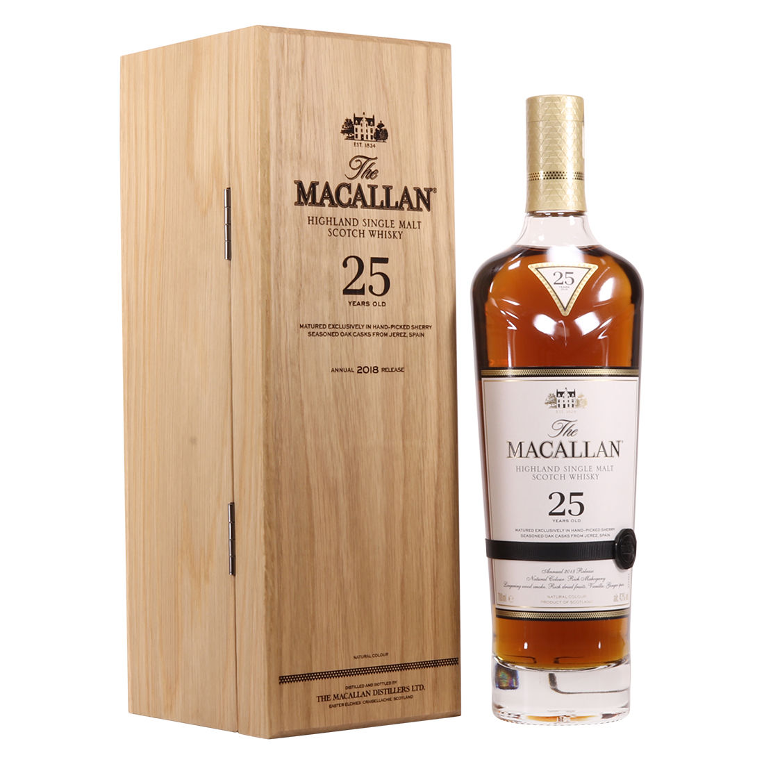 Macallan - 25 Year Old Sherry Oak - 2018