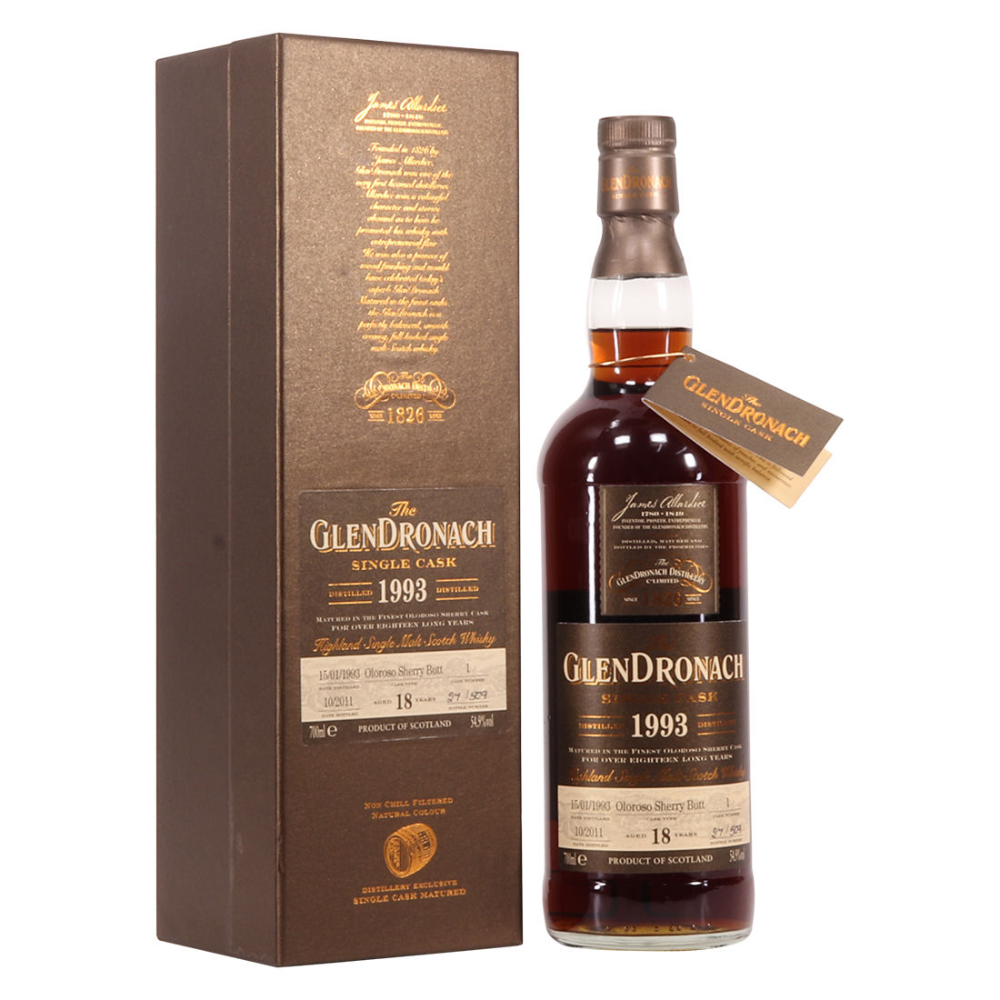 Glendronach - 18 Year Old - 1993 Single Cask #1