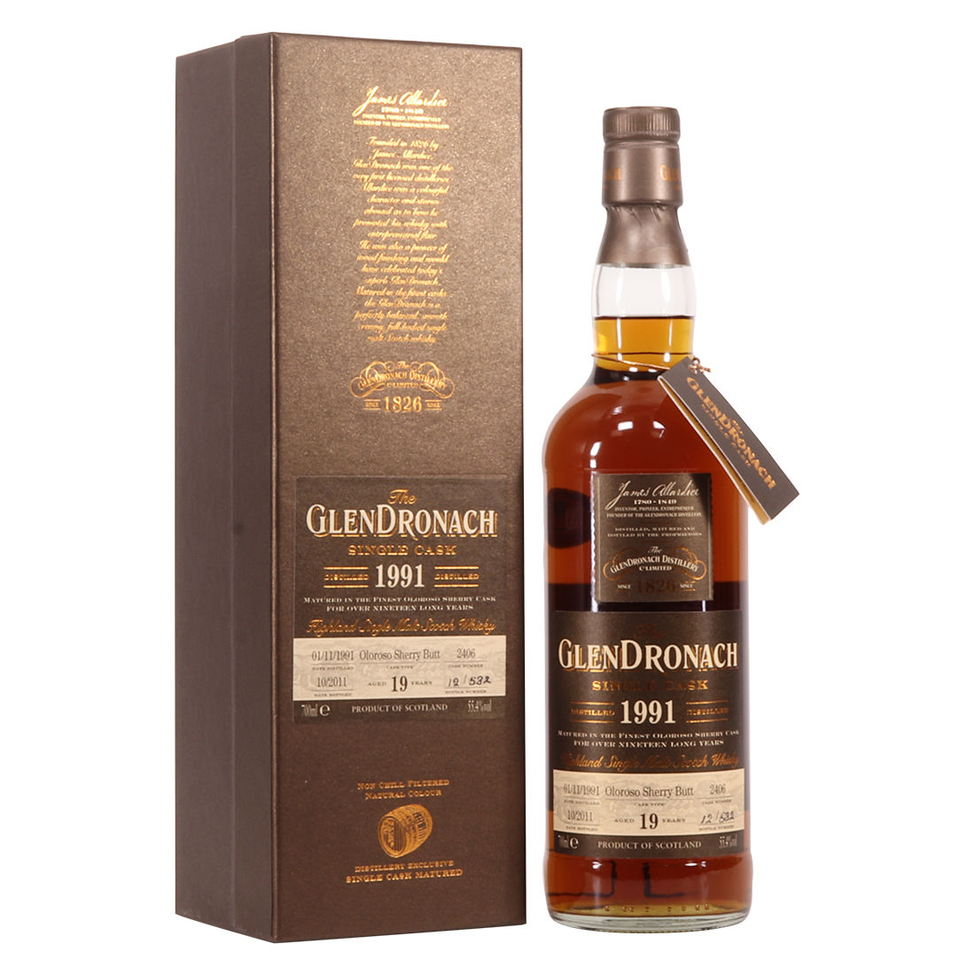 Glendronach - 19 Year Old - 1991 Single Cask #2406