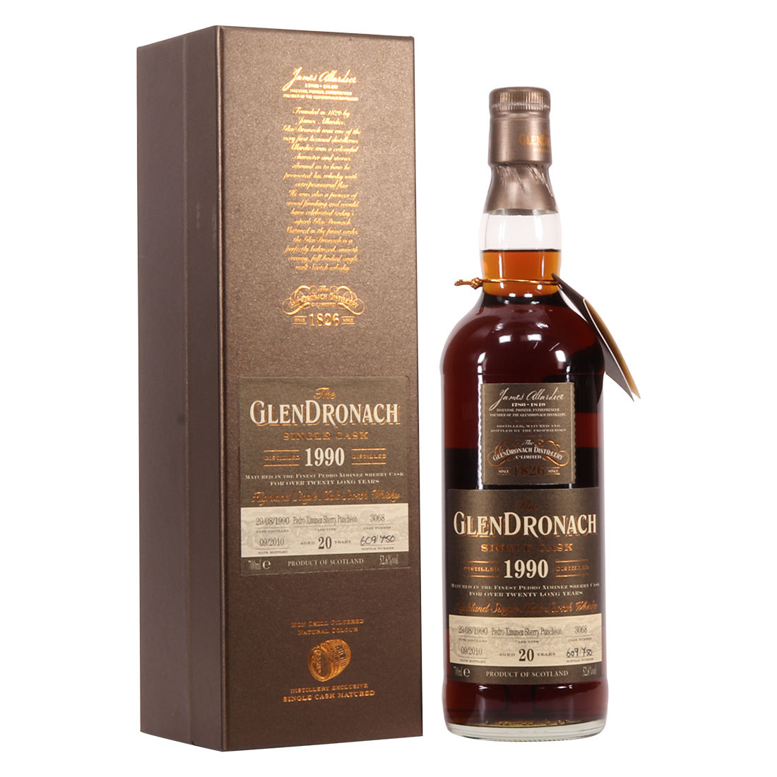 Glendronach - 20 Year Old - 1990 Single cask #3068