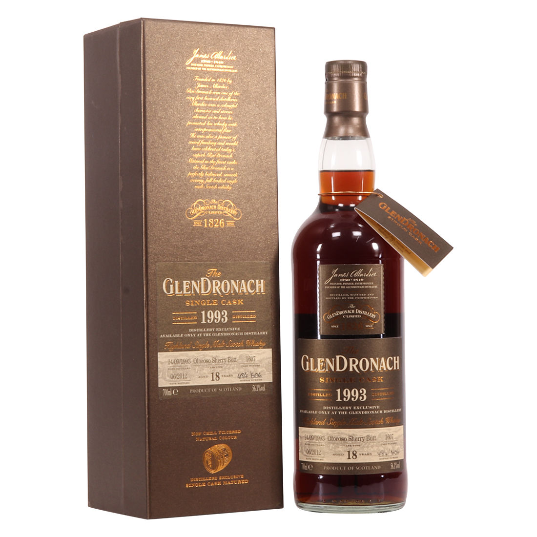 Glendronach - 18 Year Old - 1993 Single Cask #1607
