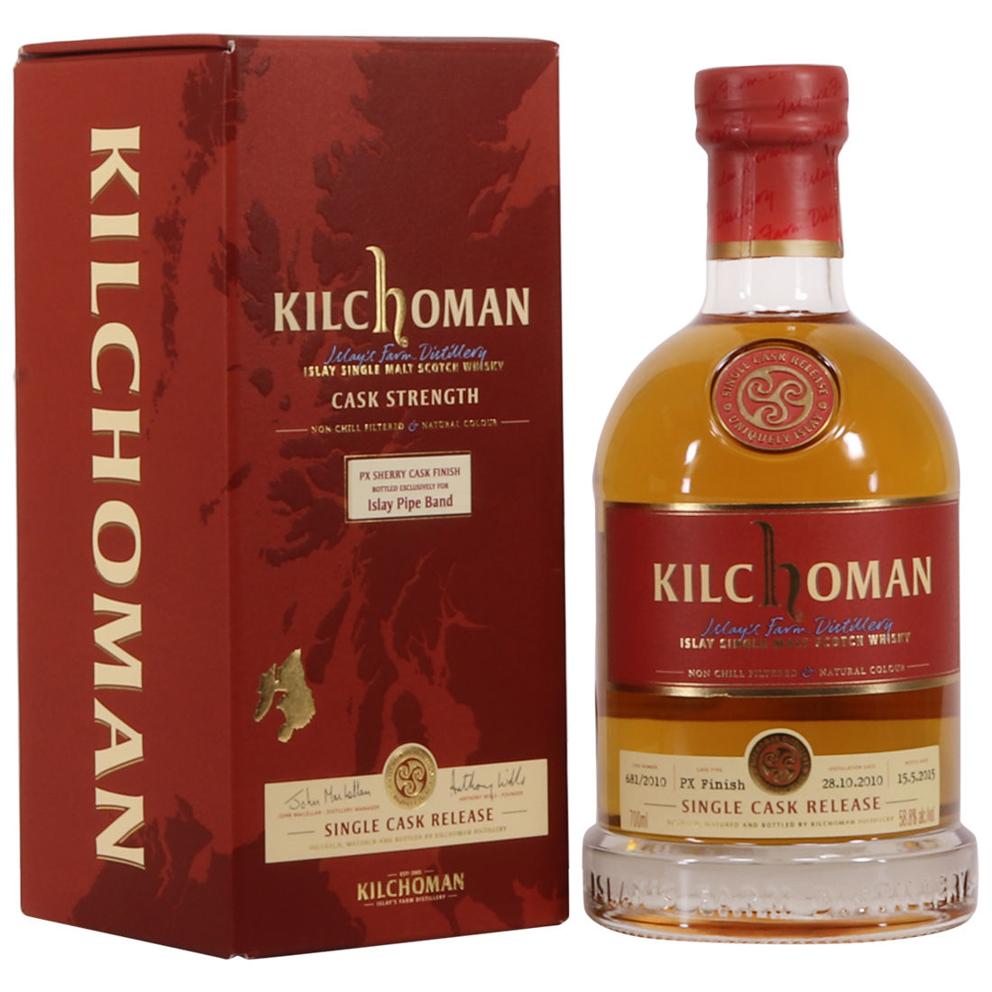 Kilchoman  - 2010 - Islay Pipe Band Single Cask 2015
