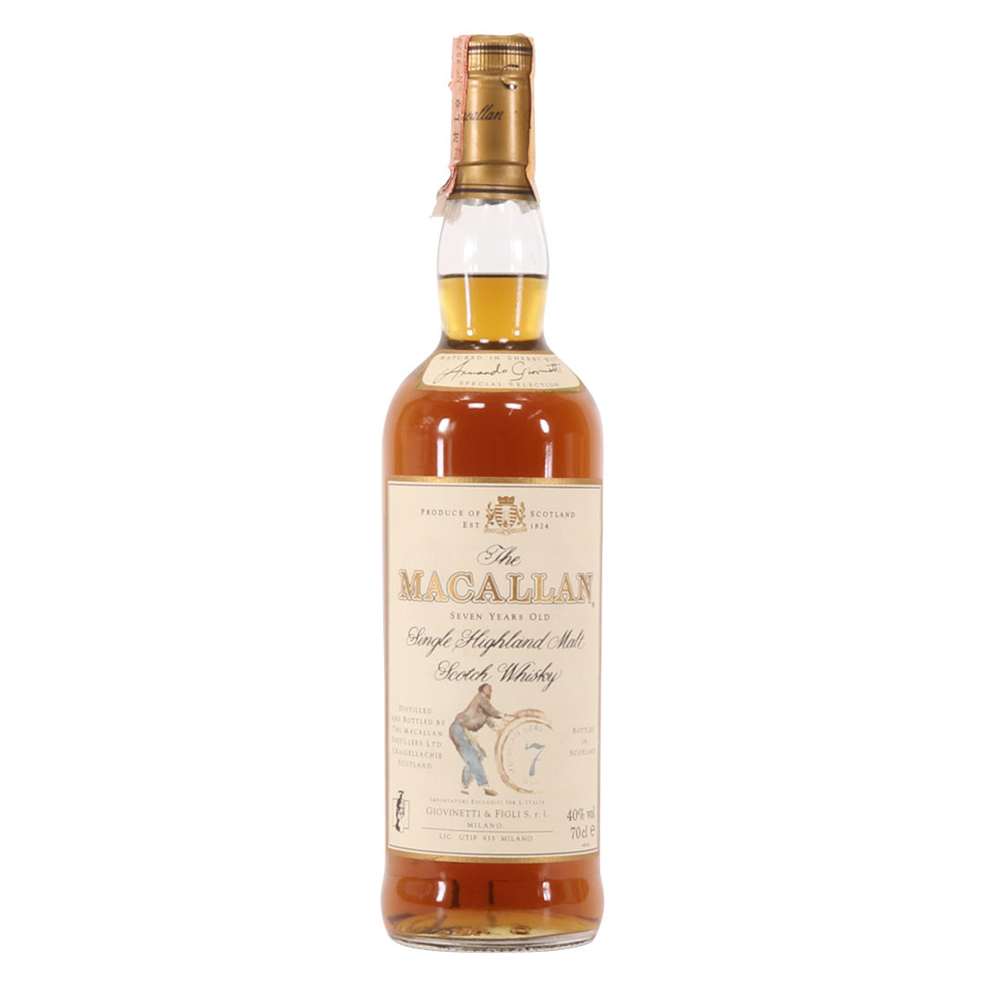 Macallan - 7 Year Old - Giovinetti Selection 1990s