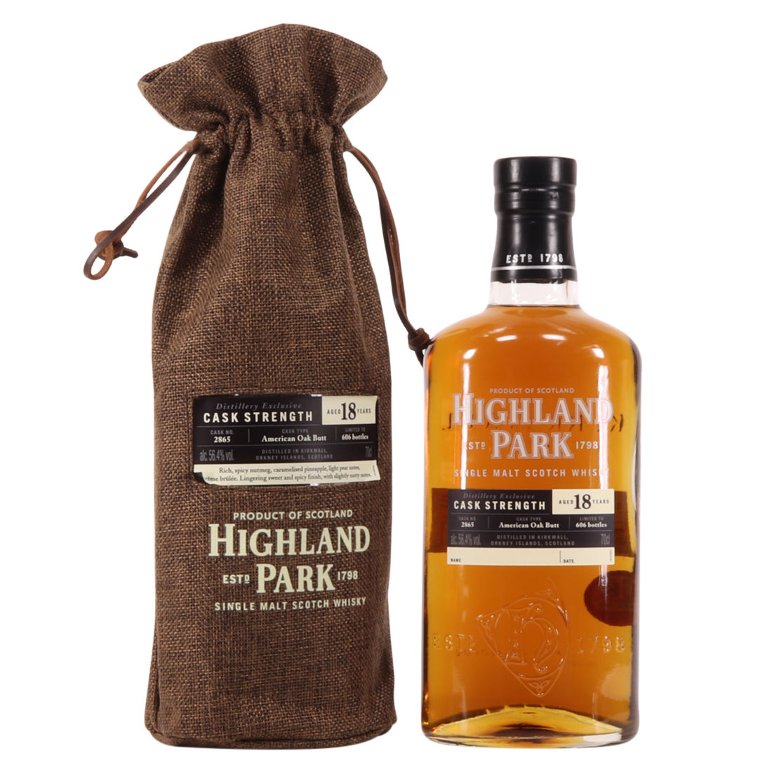 Highland Park - 18 Year Old - Single Cask #2865 - Distillery Exclusive