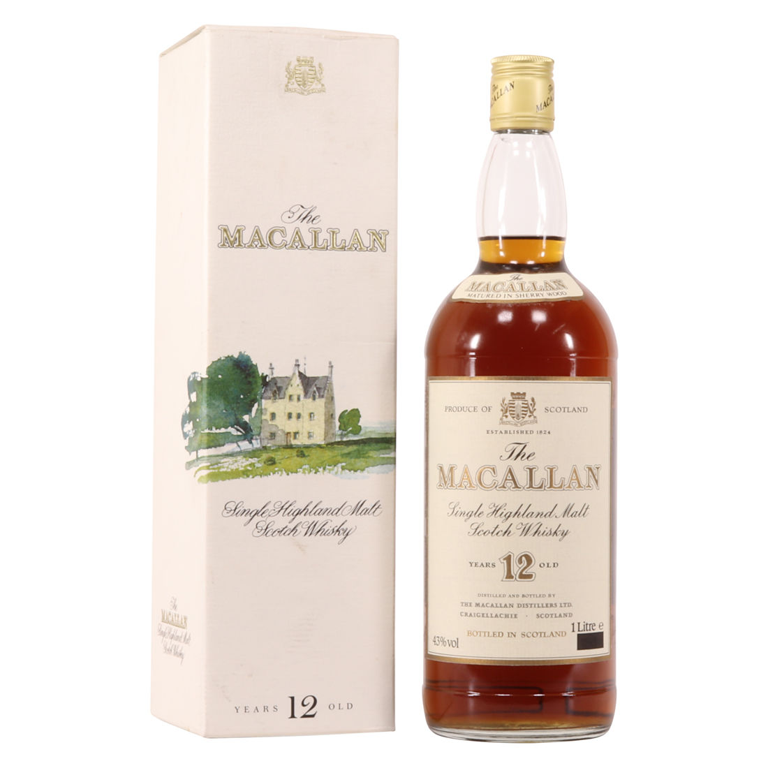 Macallan - 12 Year Old (1980s)  - 1L