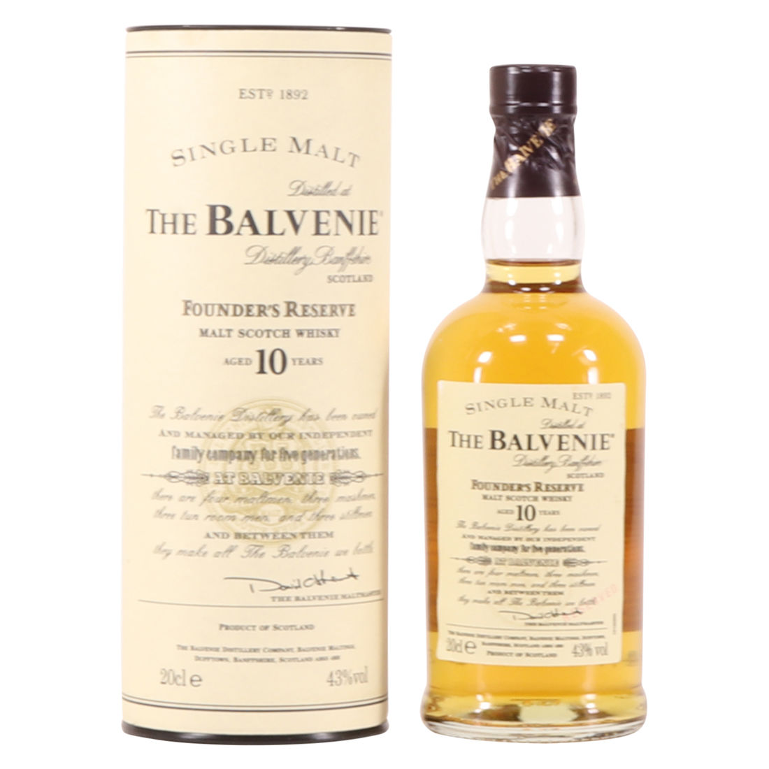 Balvenie - 10 Year Old - Founders Reserve (20cl)