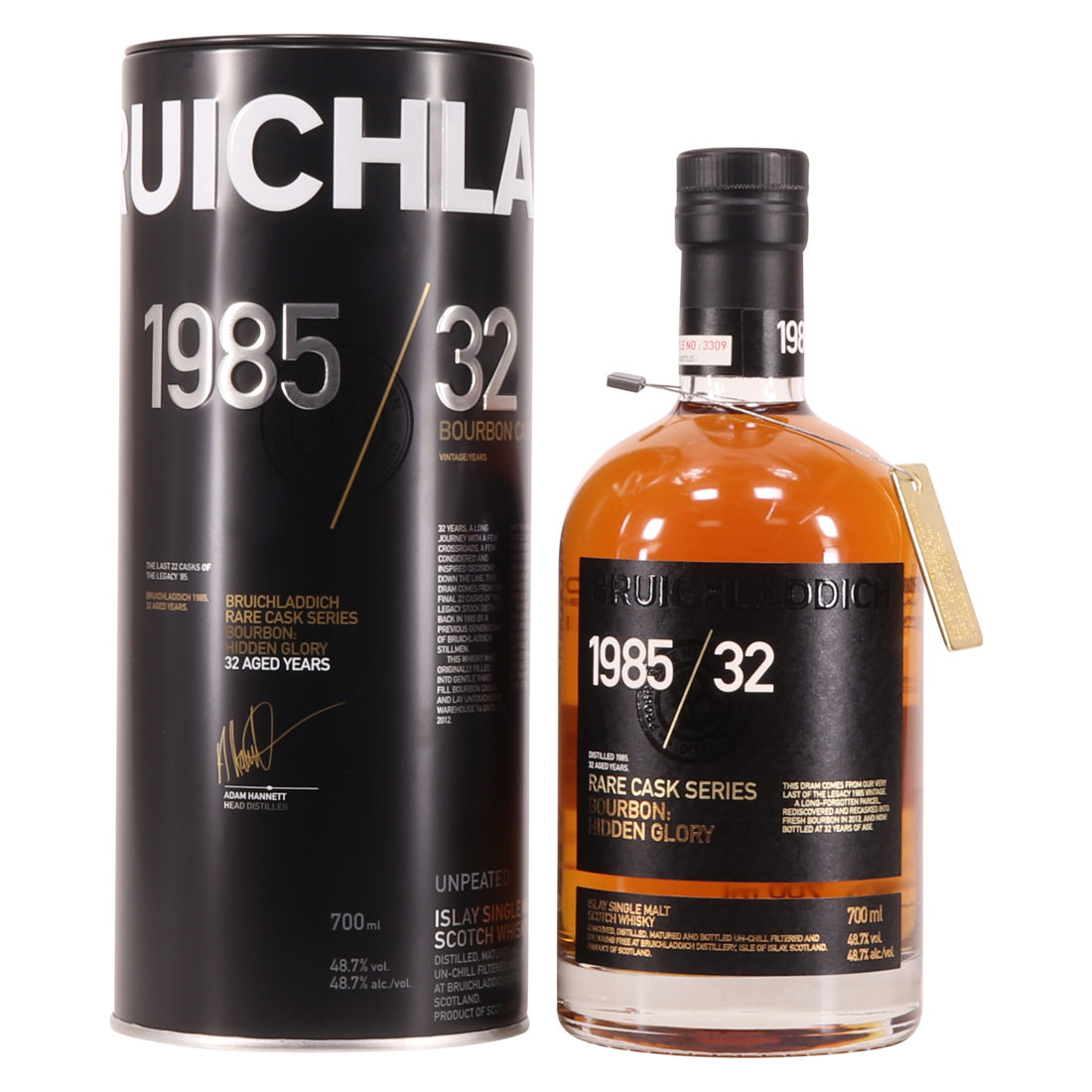 Bruichladdich -  32 Year Old 1985 - Rare Cask Series - Hidden Glory