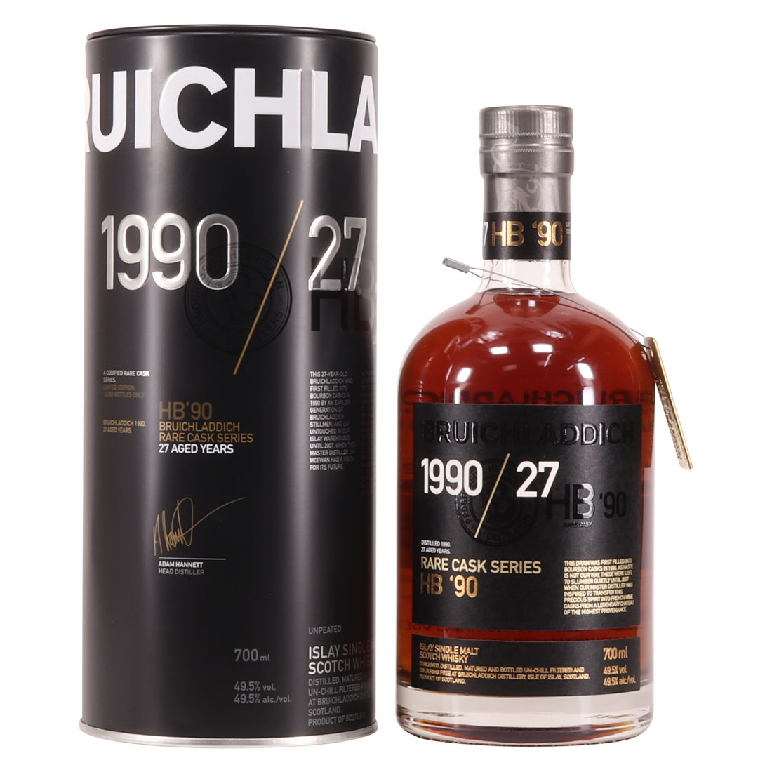 Bruichladdich - 27 Year Old - Rare Cask Series - HB '90