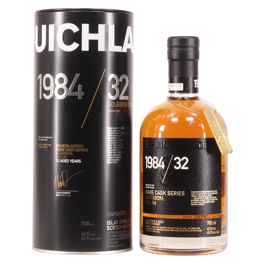Bruichladdich - 1984 - 32 Year Old  - Rare Cask Series - Bourbon