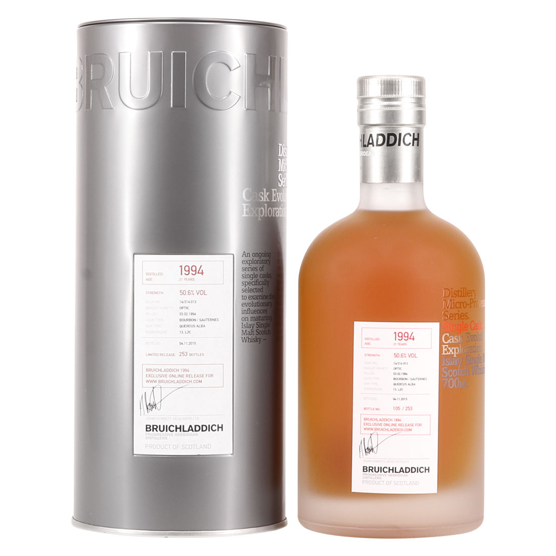 Bruichladdich - 21 Year Old 1994 - Micro-Provenance Series