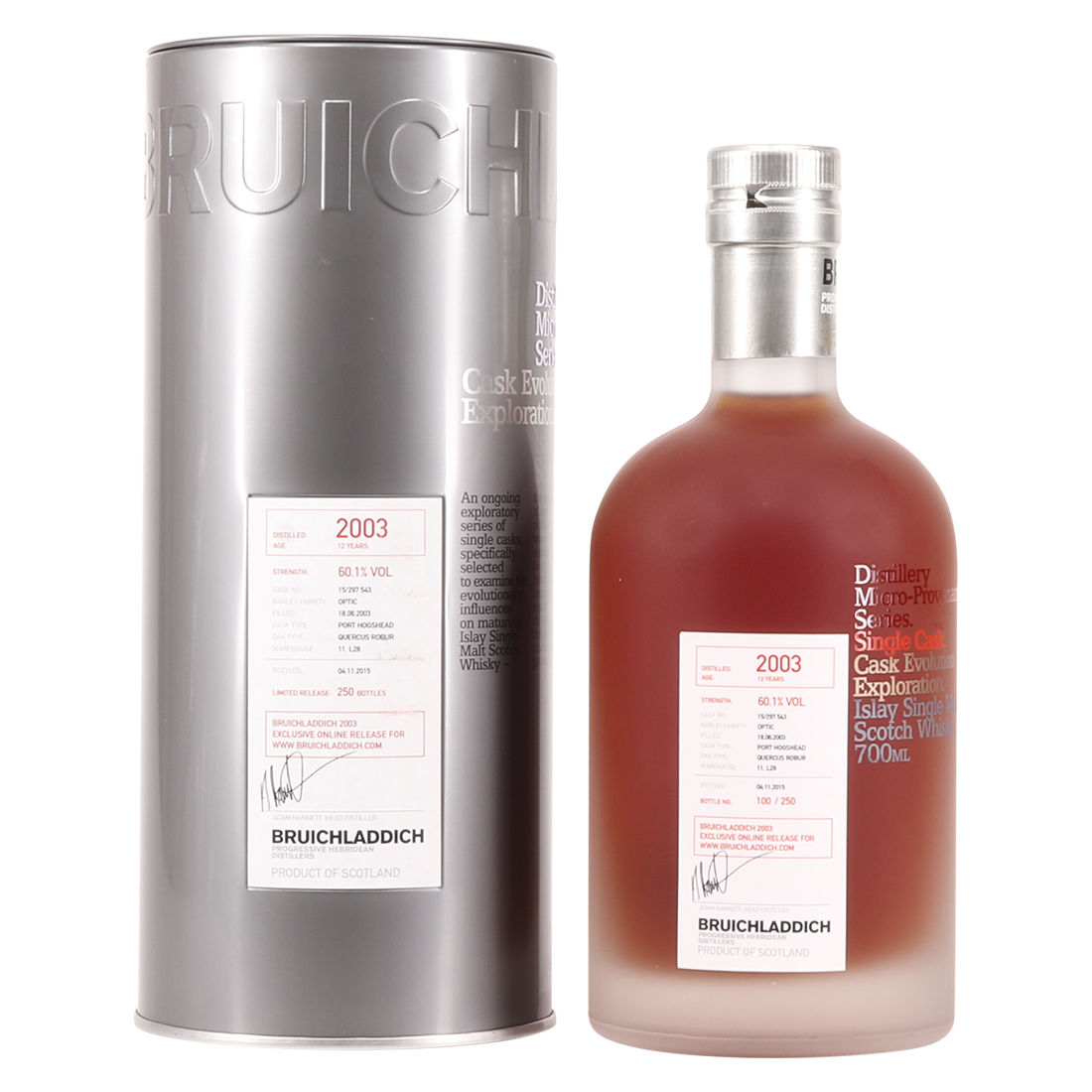 Bruichladdich - 2003 12 Year Old - Micro Provenance 