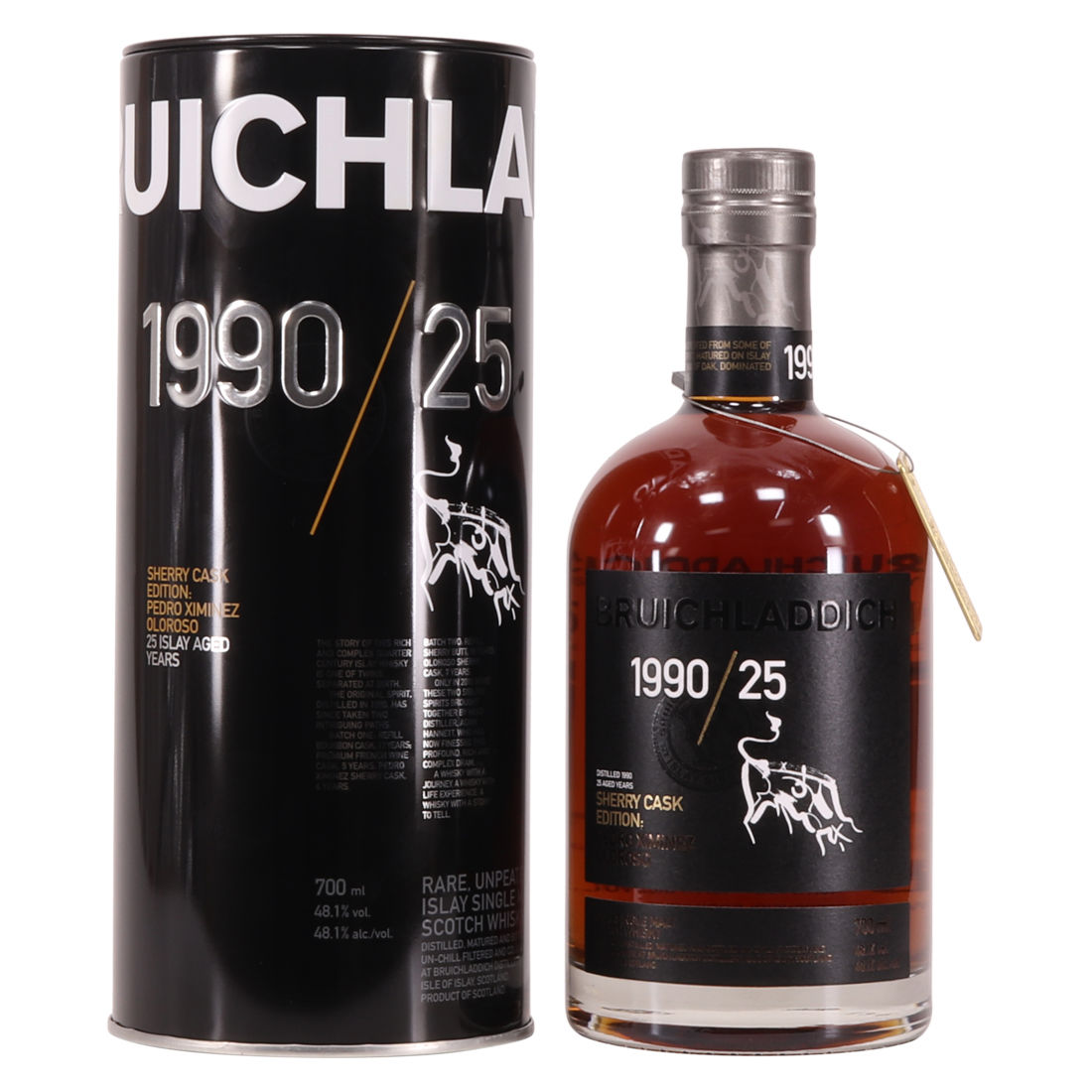 Bruichladdich - 25 Year Old 1990 -  Sherry Cask - Rare Cask Series 