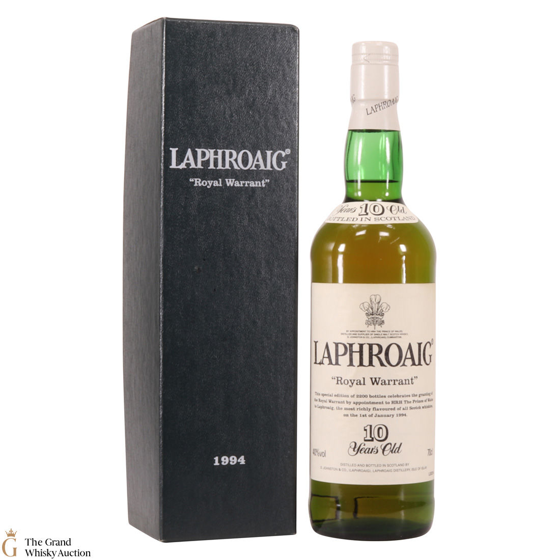 Laphroaig - 10 Year Old - 1994 Royal Warrant 