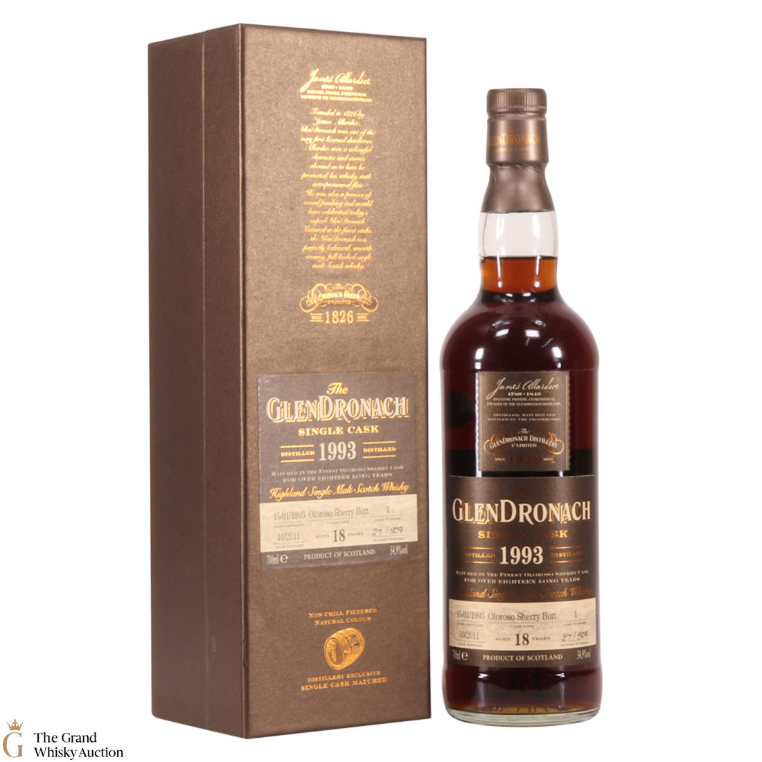 Glendronach - 18 Year Old - 1993 Single Cask #1