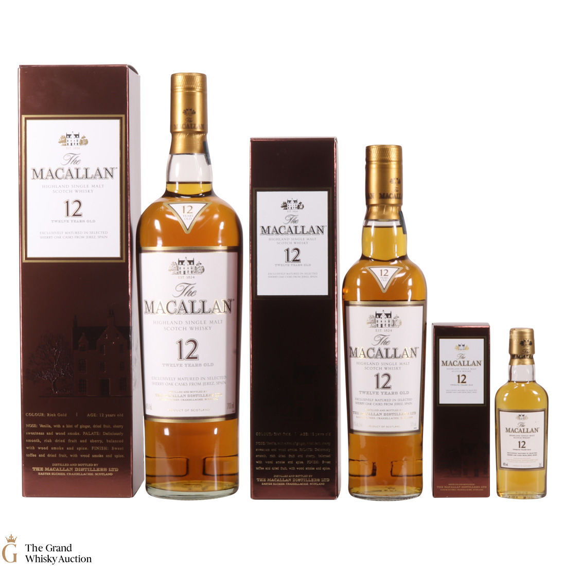 Macallan - 12 Year Old - 700ml, 375ml, 50ml