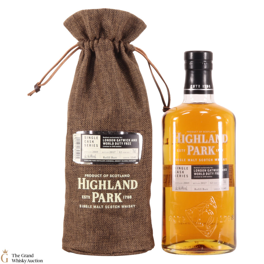 Highland Park - 12 Year Old - Single Cask Series - London Gatwick and World Duty Free
