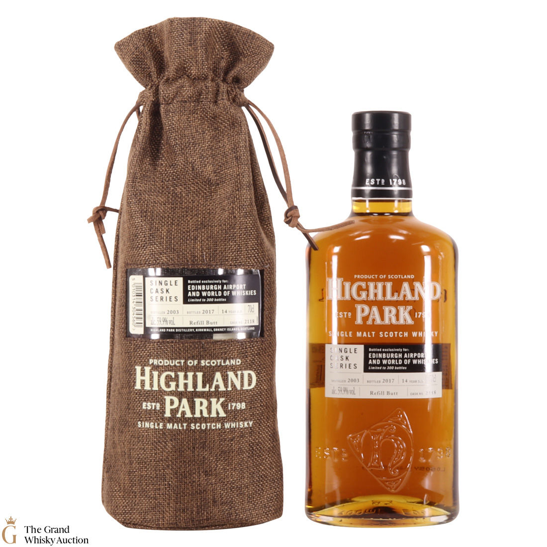 Highland Park - 14 Year Old - Single Cask Series - Edinburgh Airport and World of Whiskies