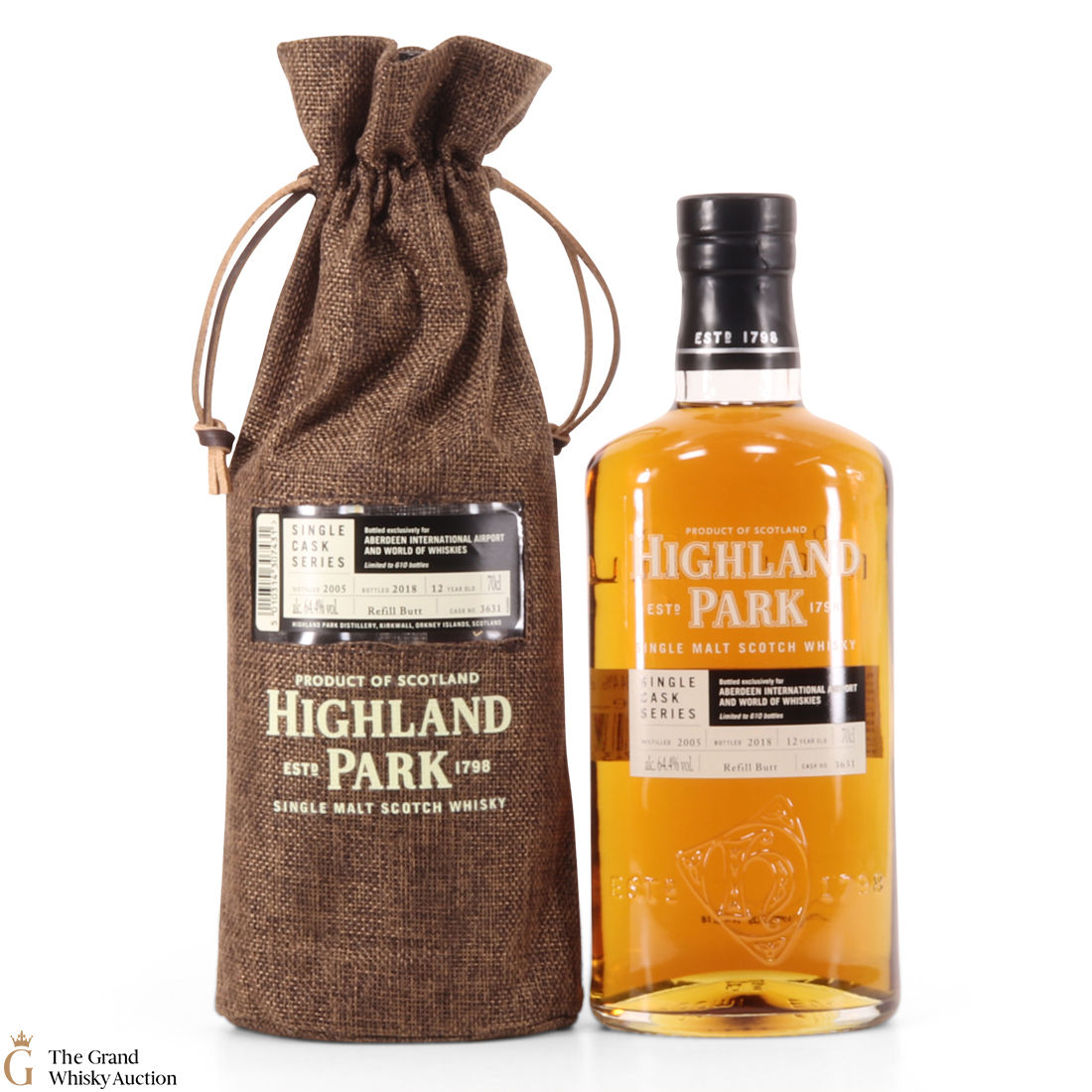 Highland Park - 12 Years Old - Single Cask Series Aberdeen Airport #3631