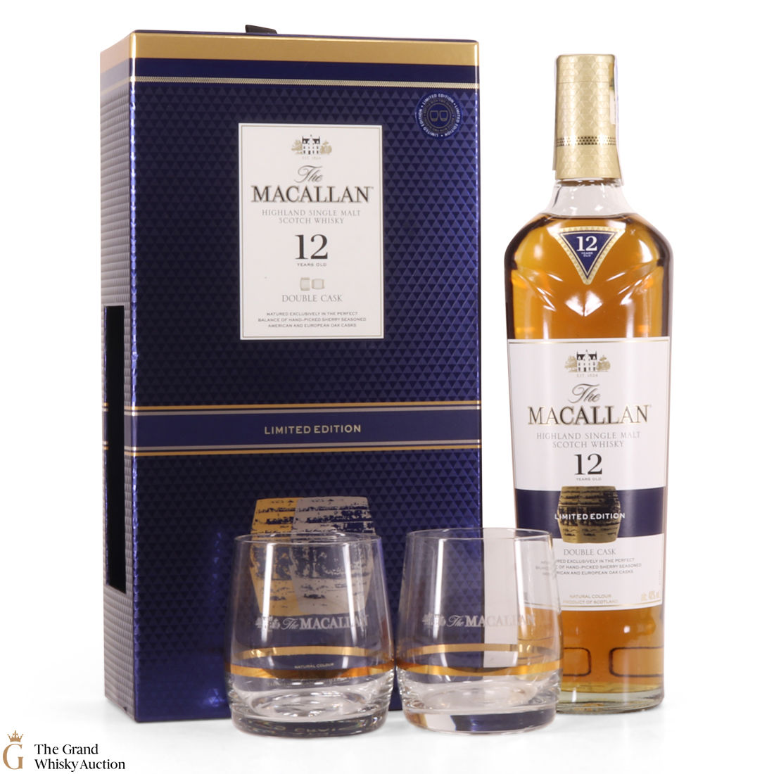 Macallan - 12 Year Old - Double Cask - Limited Edition (With 2 x Glasses)