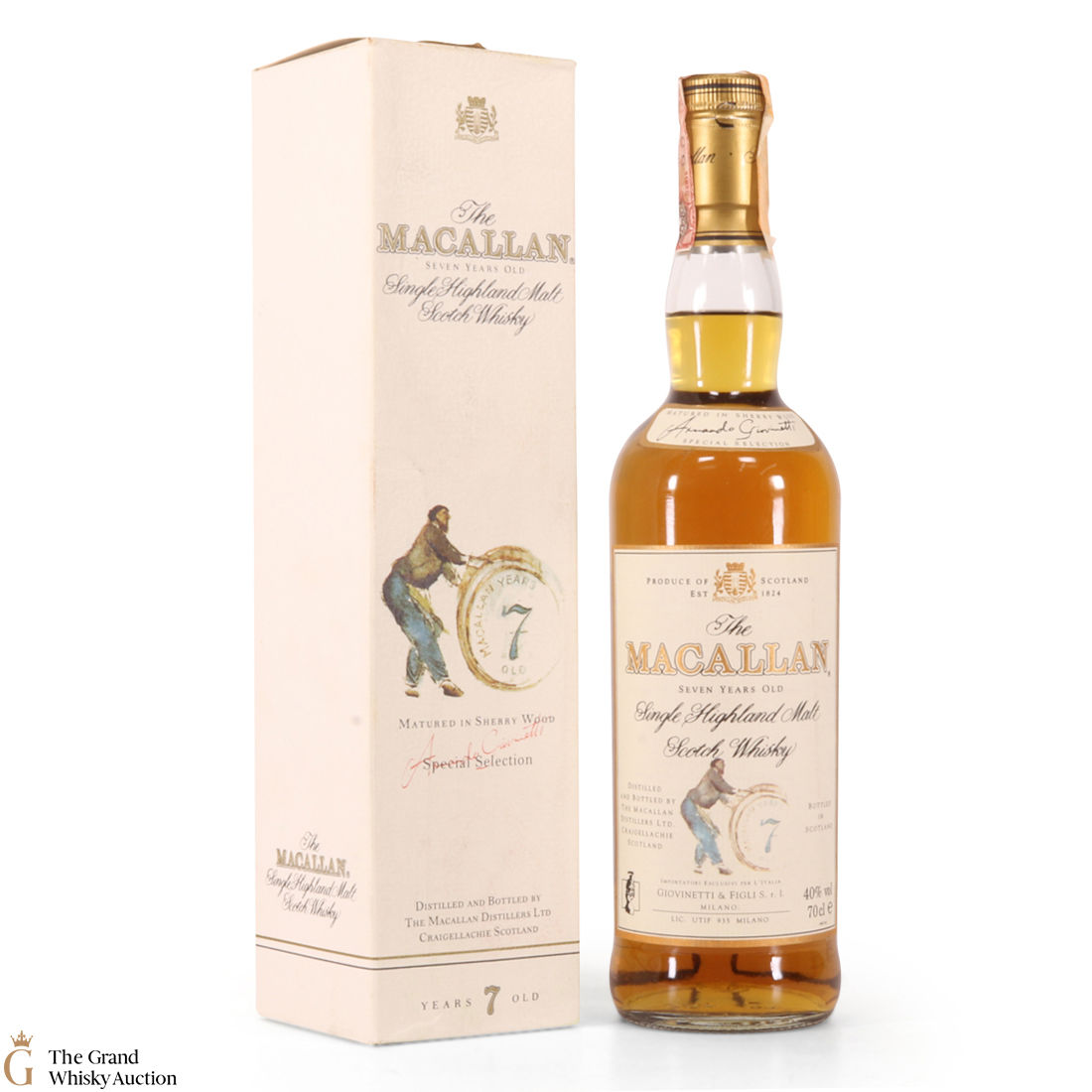 Macallan - 7 Year Old - Giovinetti Selection 1990s