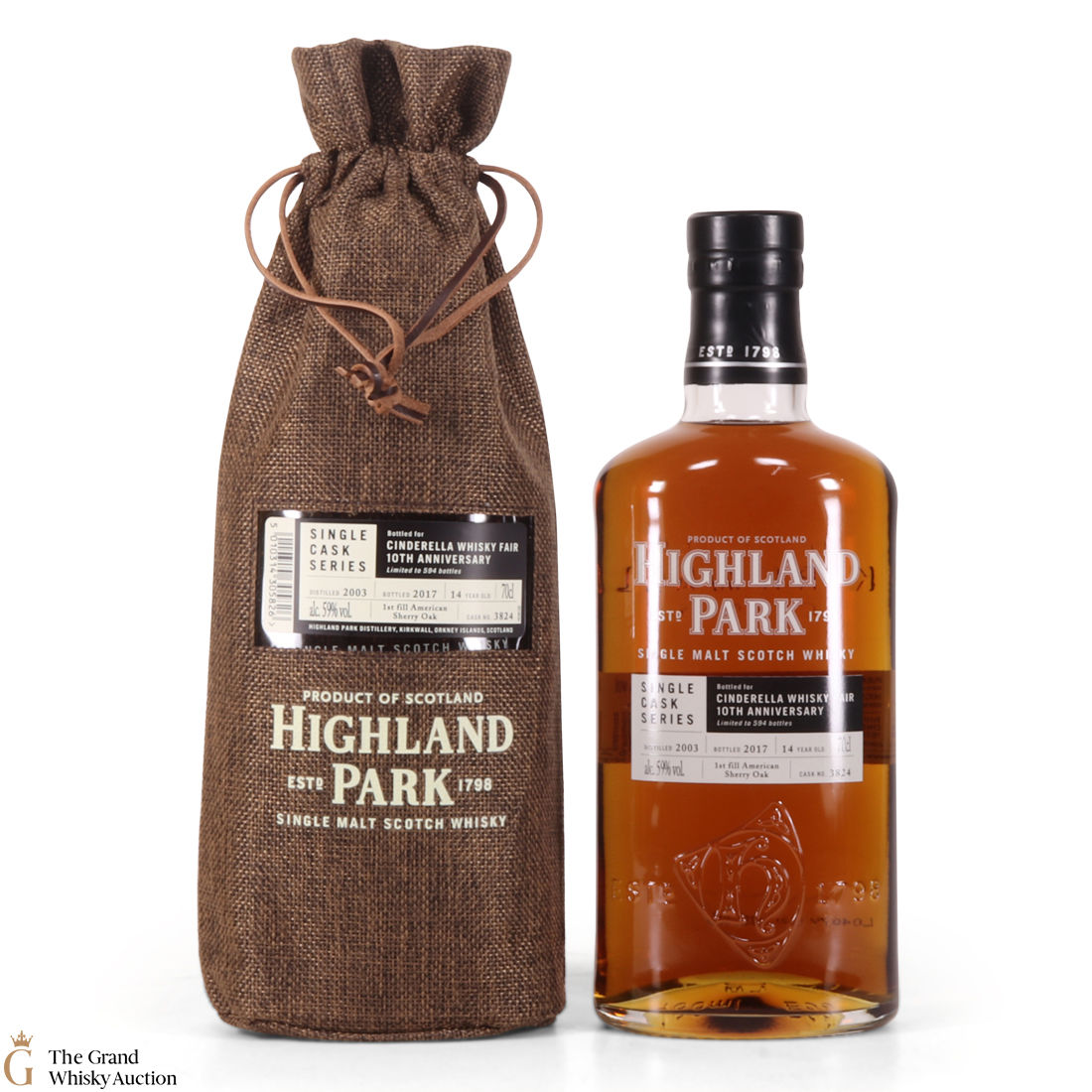 Highland Park - 14 Year Old - Single Cask #3824 - Cinderella Whisky Fair 10th Anniversary