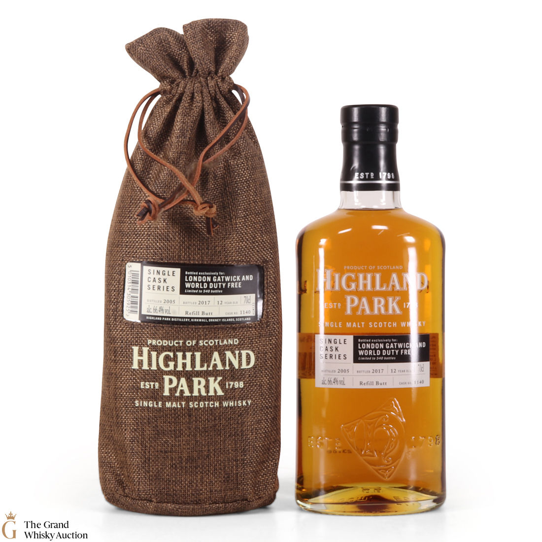 Highland Park - 12 Year Old - Single Cask Series - London Gatwick and World Duty Free