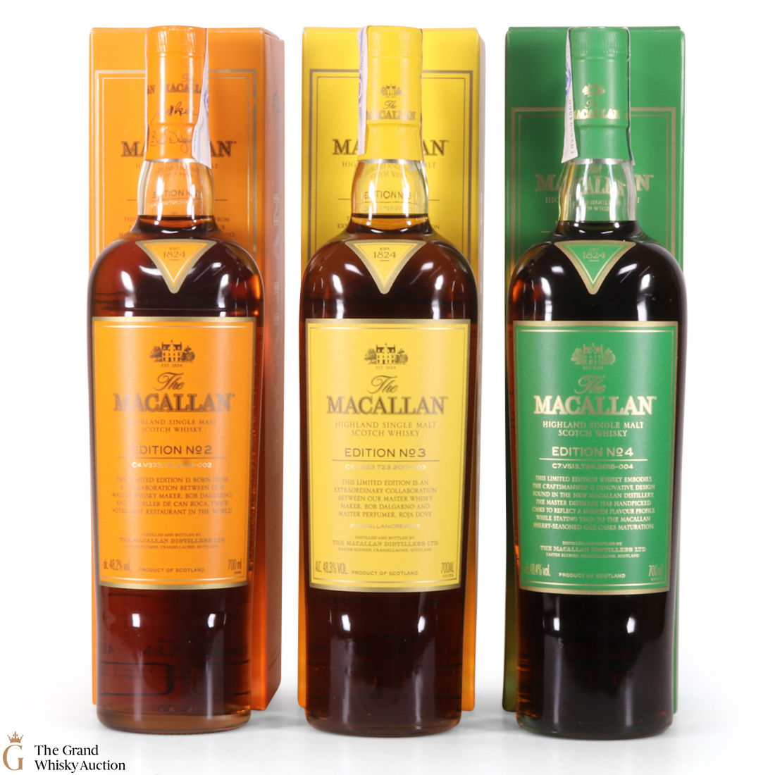 Macallan - Edition 2,3 & 4 (3 x 70cl)