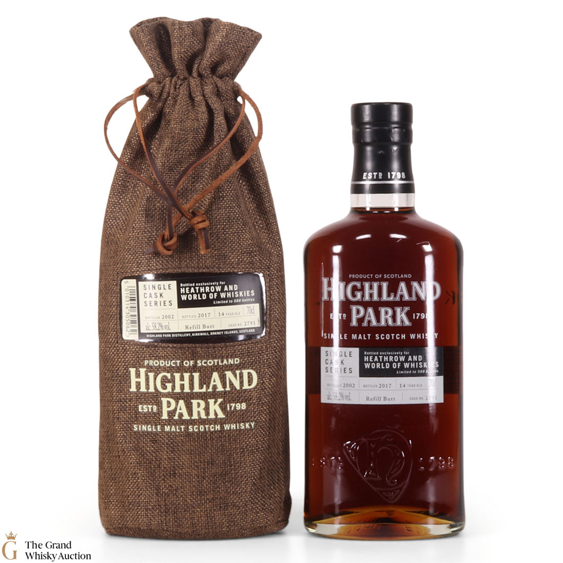 Highland Park - 14 Year Old - Single Cask #2791 - Heathrow and World of Whiskies