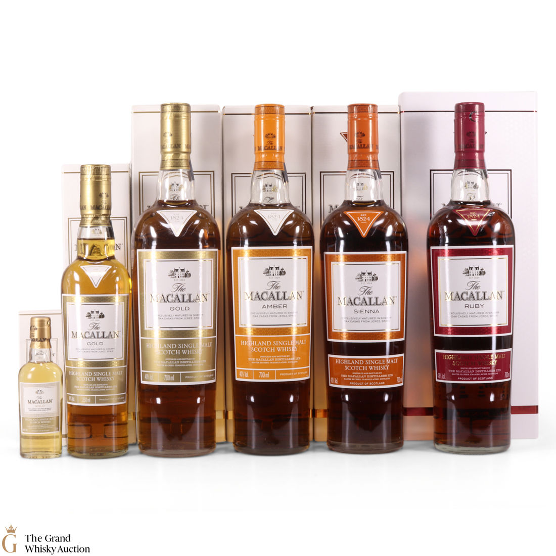 Macallan - The 1824 Series - (4x70cl, 1x35cl & 1x5cl)