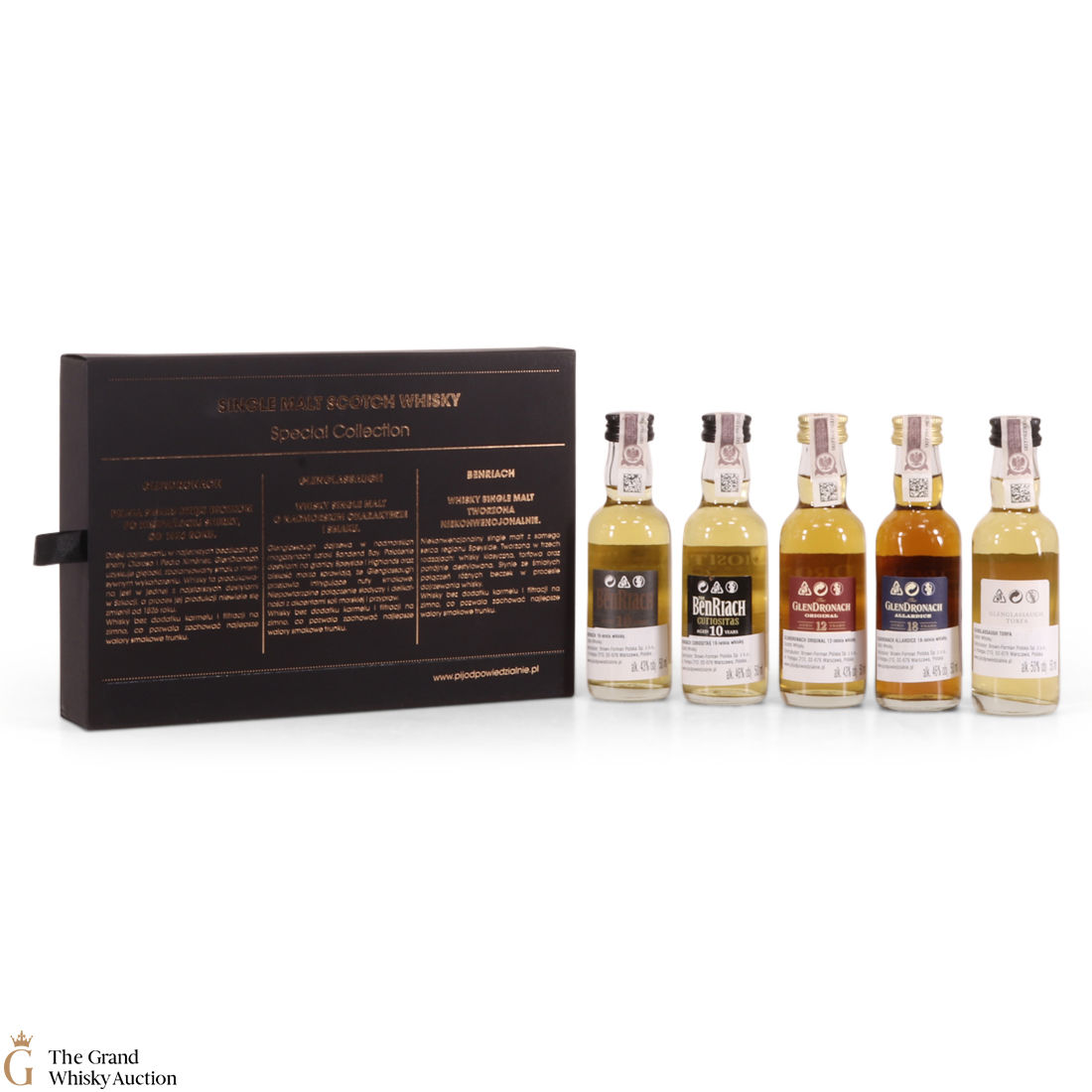 GlenDronach, Glenglassaugh & BenRiach - Mini Selection (5 x 5cl)