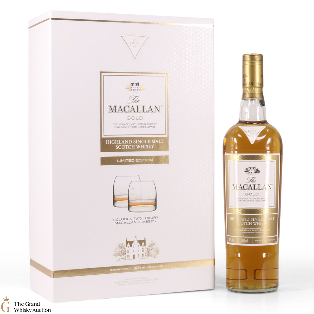 Macallan - The 1824 Series - Gold - Limited Edition with 2x Glasses