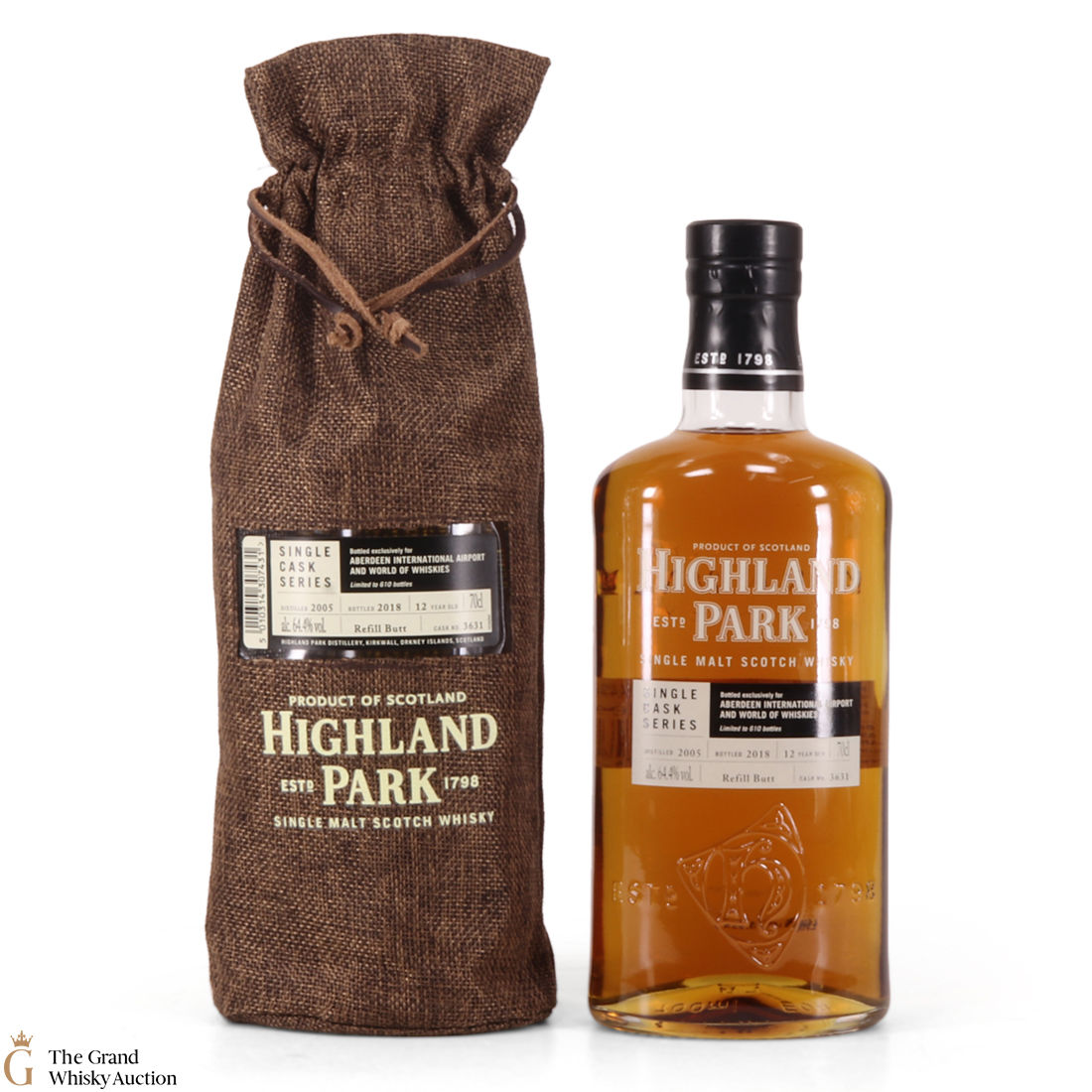 Highland Park - 12 Years Old - Single Cask Series Aberdeen Airport #3631