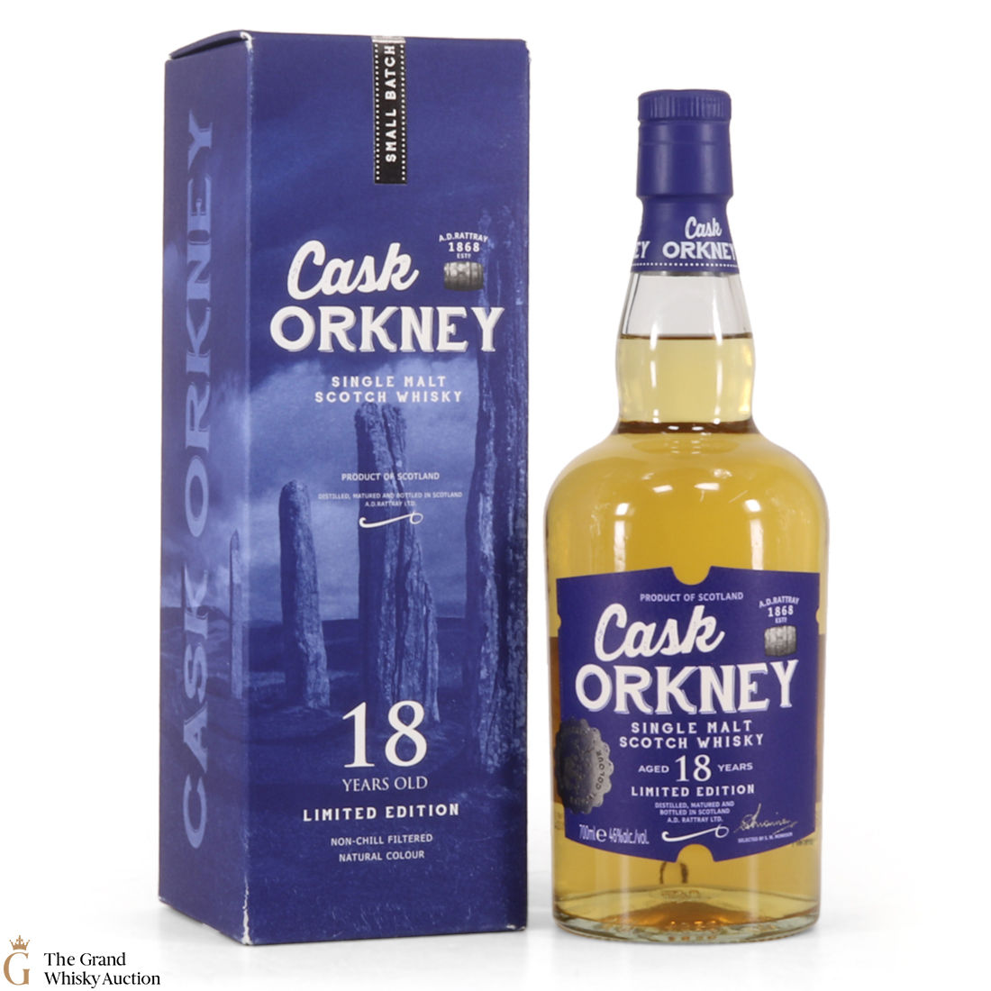 Cask Orkney - 18 Year Old Single Malt - A.D. Rattray 