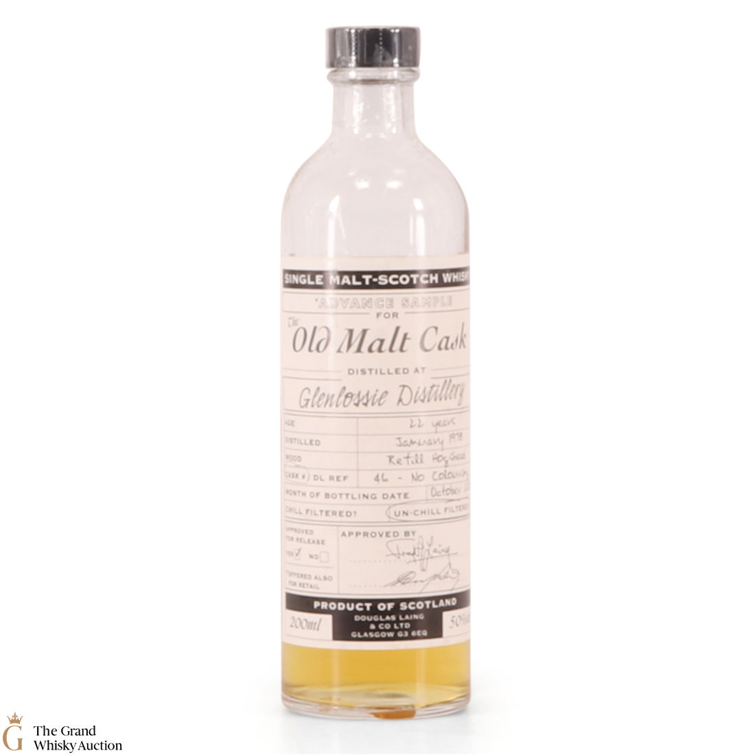 Glenlossie - 22 Year Old - Old Malt Cask Sample