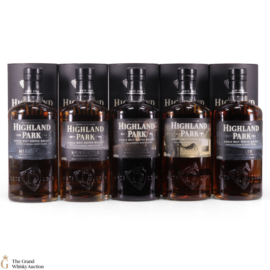 Highland Park - Keystones Series Hobbister, Shiel, Quercus, Yesnaby, Hillhead