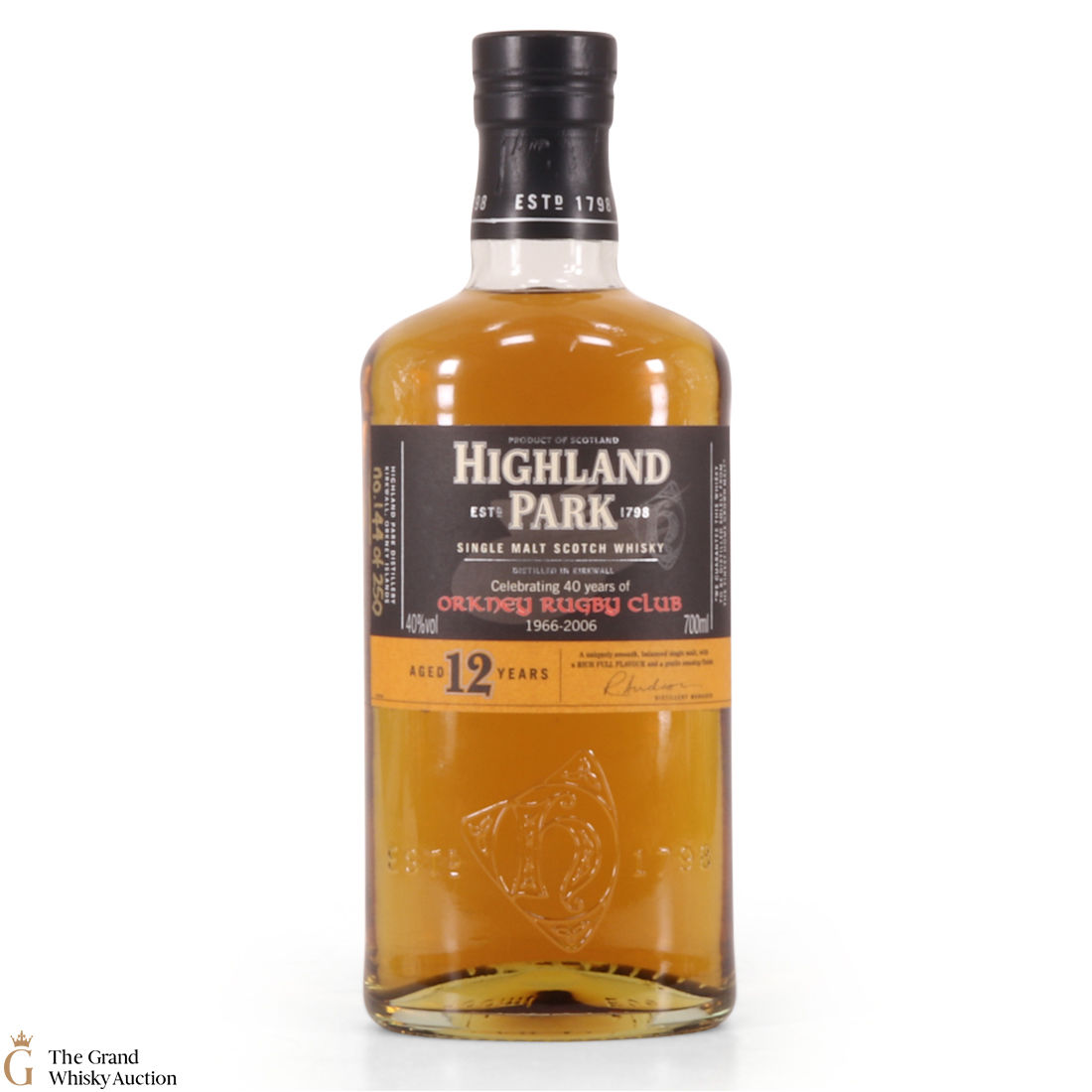 Highland Park - 12 Year Old - 40 Years of Orkney Rugby Club