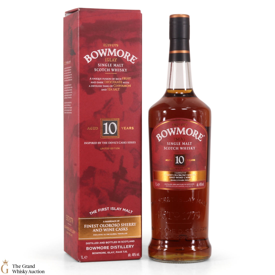 Bowmore - 10 Year Old - Devil's Cask Inspired - Travel Retail (1L)