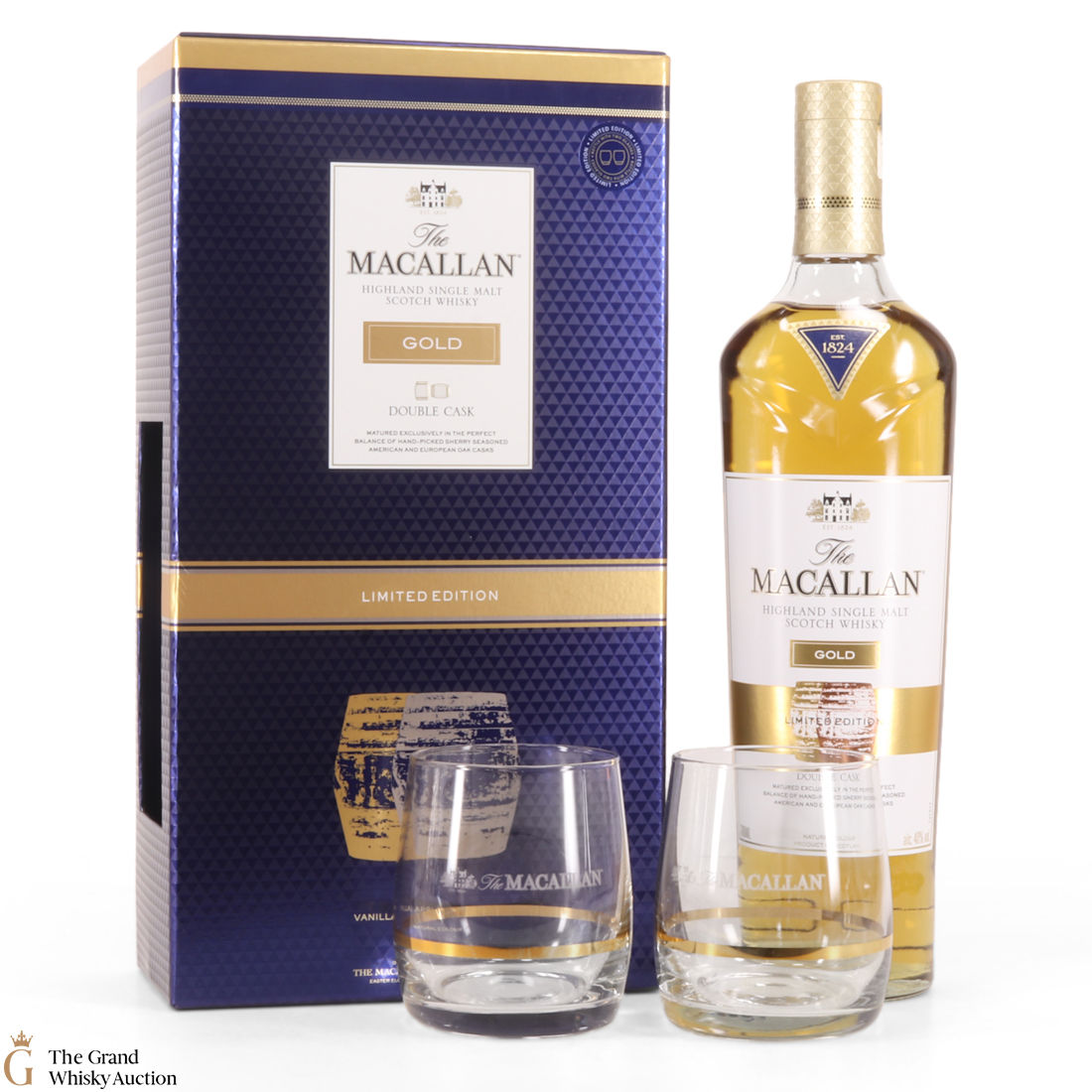Macallan - Gold - Double Cask - Limited Edition (2 x Glasses)